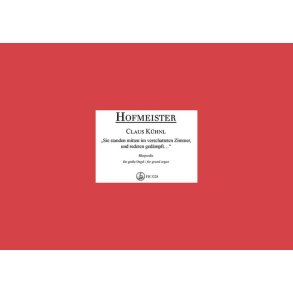 Sie standen mitten im verschatteten Zimmer : Rhapsodie für große Orgel