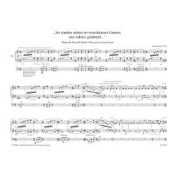 Sie standen mitten im verschatteten Zimmer : Rhapsodie f&uuml;r gro&szlig;e Orgel