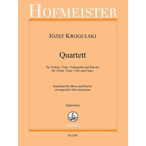 Quartett für Violine, Viola, Cello und Klavier : Bearbeitet für Oboe und Klavier