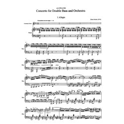 Konzert f&uuml;r Kontrabass und Orchester / KlA