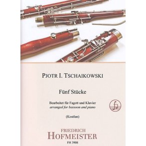 Fünf Stücke : Bearbeitet für Fagott und Klavier
