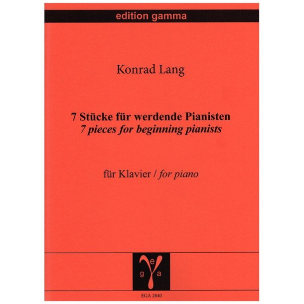 7 St&uuml;cke f&uuml;r werdende Pianisten : Mittelstufe I und II