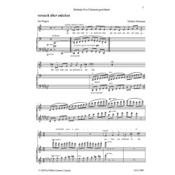 Wer wei&szlig; schon : vier Lieder f&uuml;r hohe Stimme und Klavier nach Gedichten von Jan Wagner