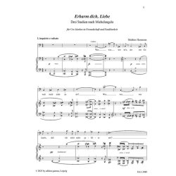 Erbarm dich, Liebe : Drei Studien nach Michelangelo f&uuml;r Ba&szlig; (Bariton) und Klavier