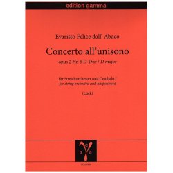 Concerto all'unisono op. 2 Nr. 6 D-Dur