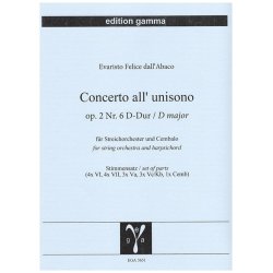 Concerto all'unisono op. 2 Nr. 6 D-Dur