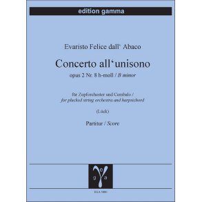Concerto all'unisono opus 2 Nr. 8 h-moll