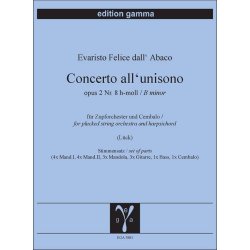 Concerto all'unisono opus 2 Nr. 8 h-moll