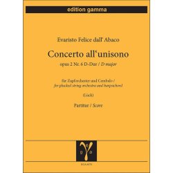 Concerto all unisono op. 2 Nr. 6 D-Dur