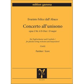 Concerto all unisono op. 2 Nr. 6 D-Dur