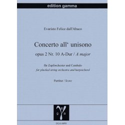 Concerto all'unisono op. 2 Nr. 10 A-Dur