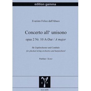 Concerto all'unisono op. 2 Nr. 10 A-Dur