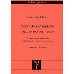 Concerto all'unisono op. 2 Nr. 10 A-Dur