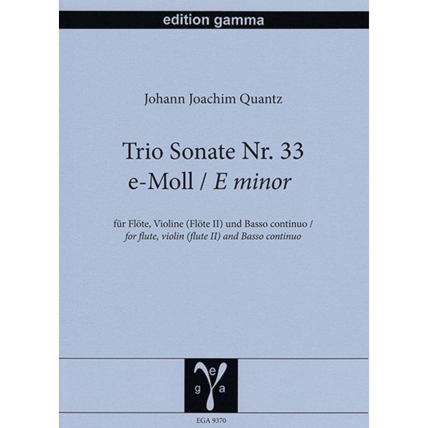 Trio Sonate Nr. 33 e-Moll