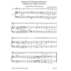 Miniaturen f&uuml;r Trompete und Klavier