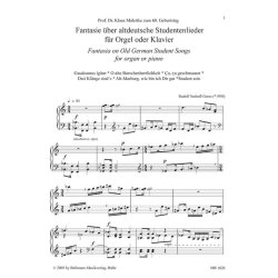 Fantasie &uuml;ber altdt. Studentenlieder