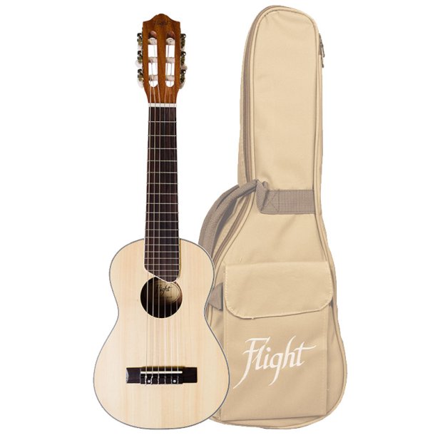 Guitarlele - Natural med kvalitetstaske Flight GUT350