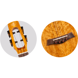 Fireball Tenor Electro Ukulele - All Solid Mango : w/bag