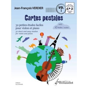 Cartes postales, violon. Volume 1: 17 études