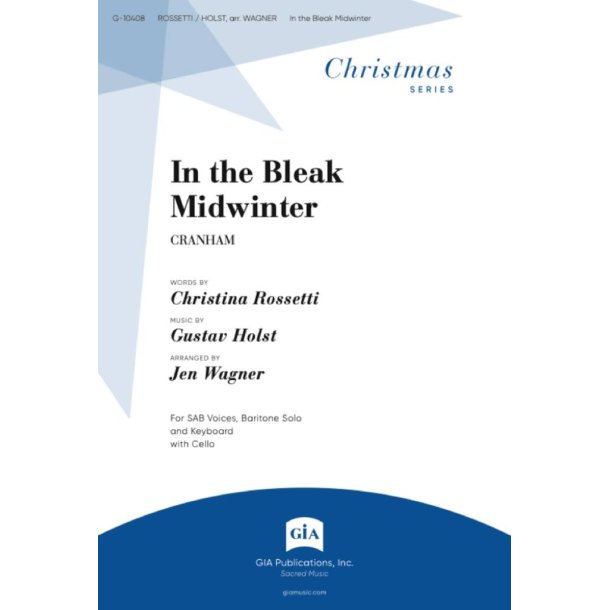 In the Bleak Midwinter : SAB, Cello and Keyboard