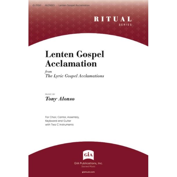 Lenten Gospel Acclamation : Guitar edition - from The Lyric Gospel Acclamations