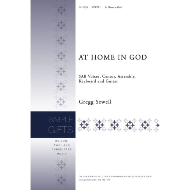 At Home in God : SAB Voices, Cantor, Assembly, Keyboard and Guitar