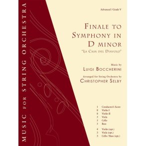 Finale to Symphony in D Minor: La Casa del Diavolo : Music for String Orchestra Series - Violin I, Violin II, Viola, Cello, Bass