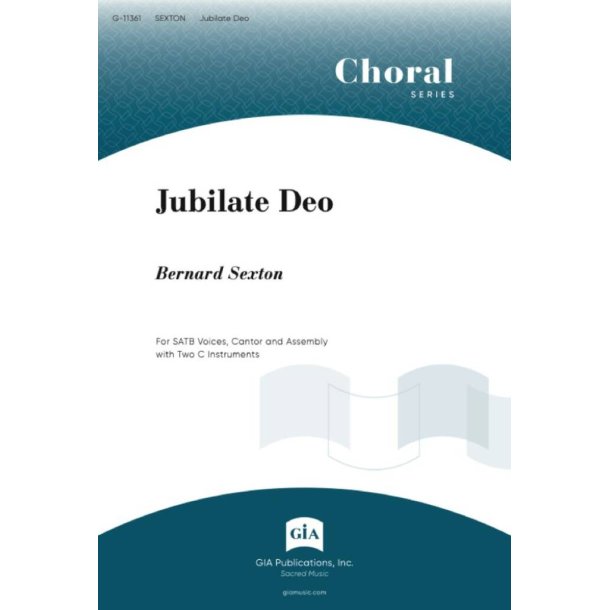 Jubilate Deo : SATB and 2 C Instruments