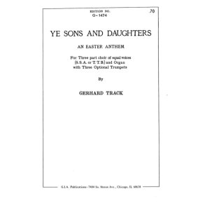 Ye Sons and Daughters: An Easter Anthem : 3 Trumpets