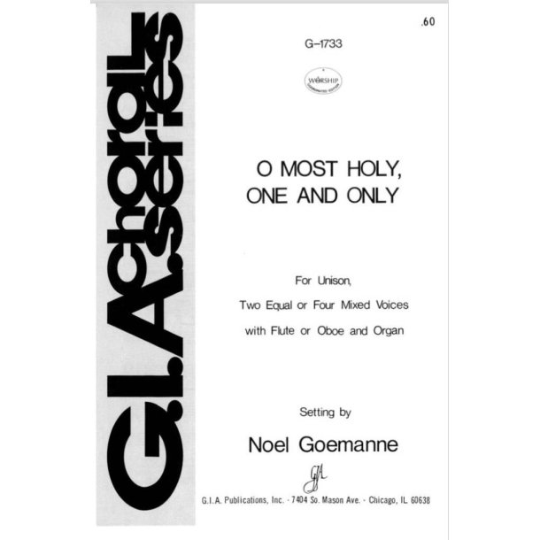 O Most Holy One and Only