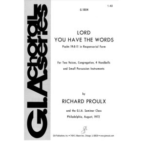 Lord, You Have the Words : 4 Handbells, Small Percussion Instruments