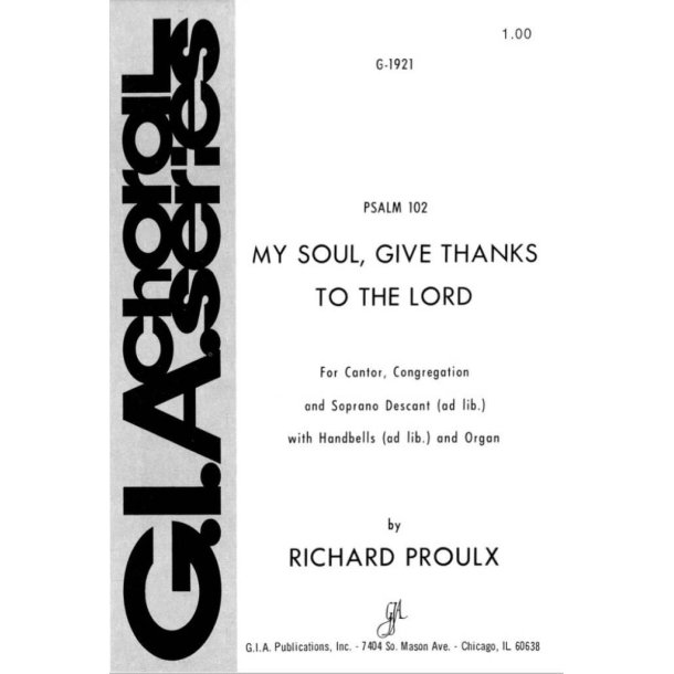 Psalm 102: My Soul, Give Thanks to the Lord : 8 Handbells