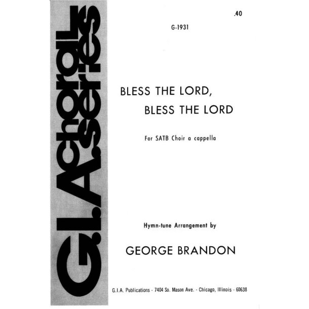 Bless the Lord, Bless the Lord