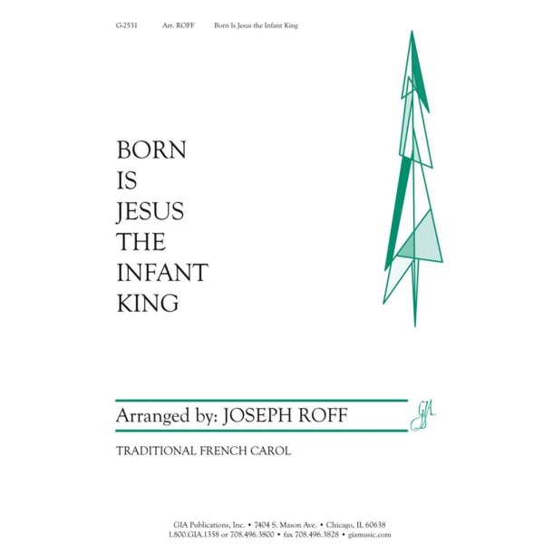 Born Is Jesus, the Infant King : 8 Handbells - 2 octave set required