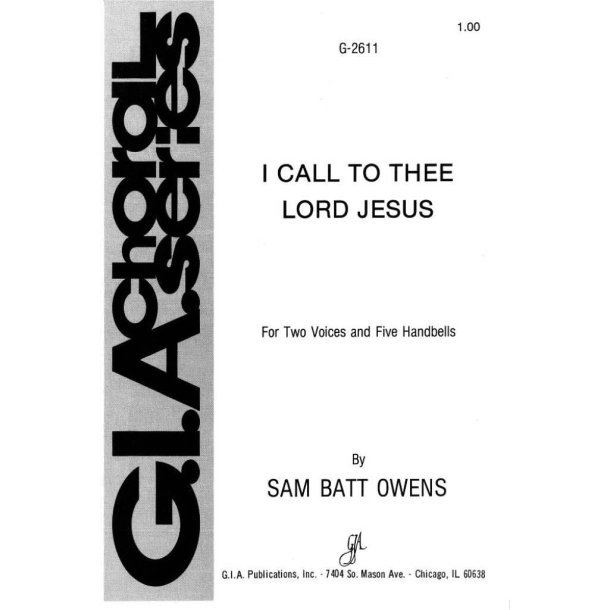 I Call to Thee, Lord Jesus