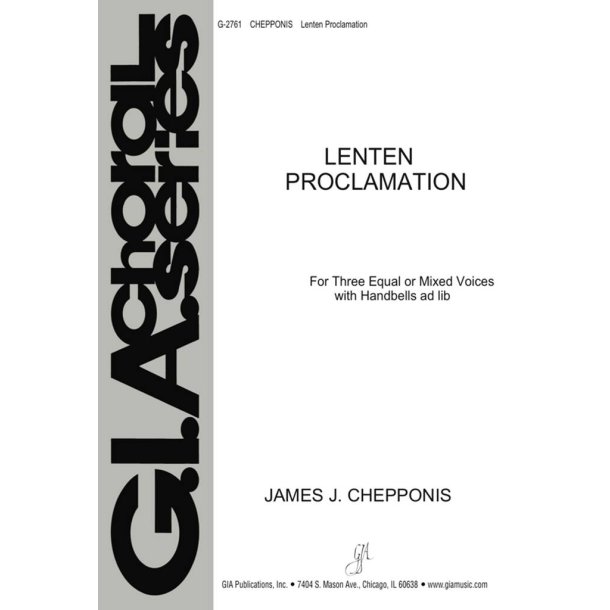 Lenten Proclamation