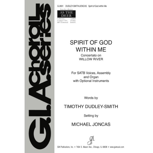 Spirit of God within Me