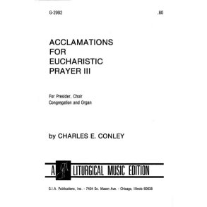 Acclamations for Eucharistic Prayer III