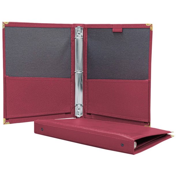 Deluxe Folio w/3-Ring Binder-Maroon