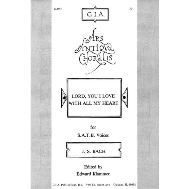 Lord, You I Love with All My Heart