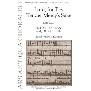 Lord, for Thy Tender Mercy's Sake