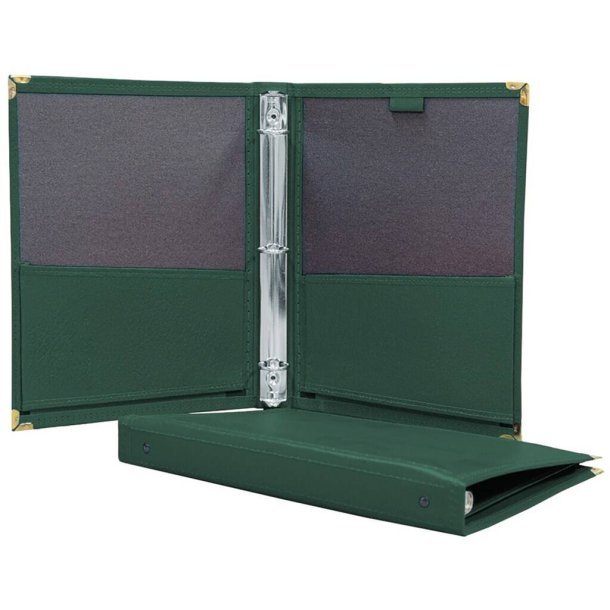 Deluxe Folio w/3-Ring Binder-Green