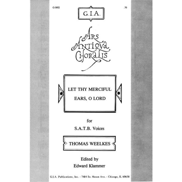 Let Thy Merciful Ears, O Lord