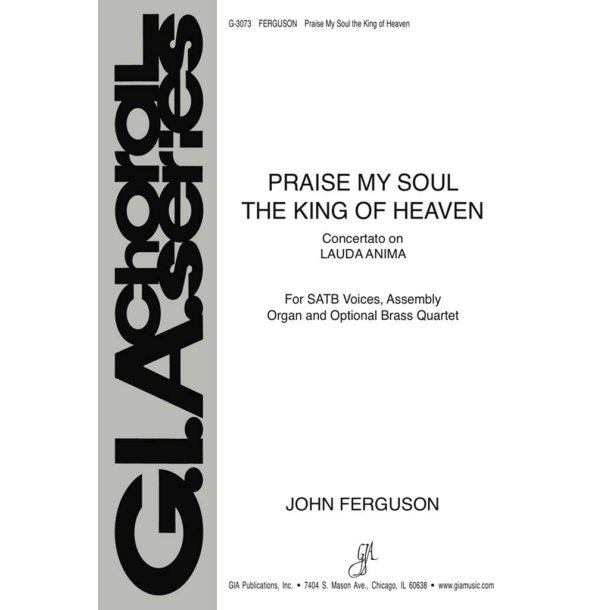 Praise, My Soul, the King of Heaven : Brass quartet - 2 Trumpets, 2 Trombones,