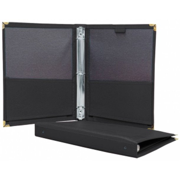 Deluxe Folio w/3-Ring Binder-Black