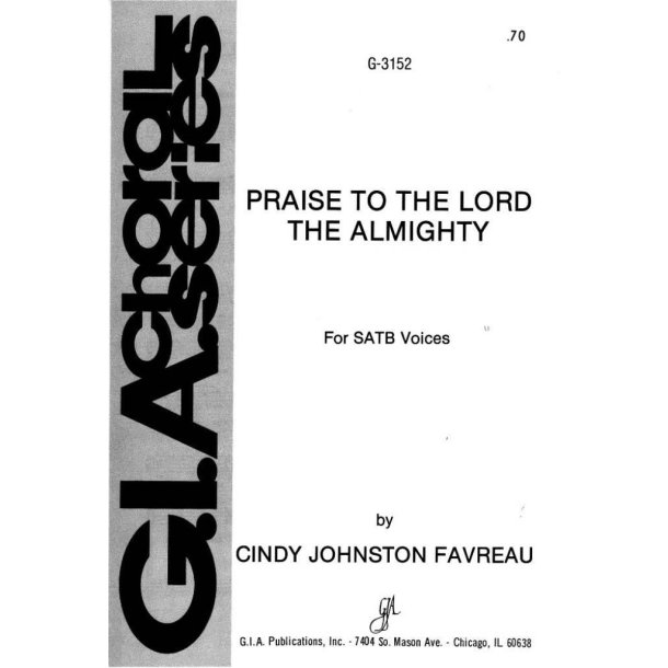 Praise to the Lord, the Almighty