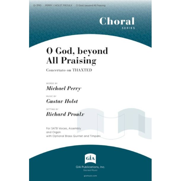 O God beyond All Praising - Orchestral edition