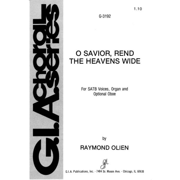 O Savior, Rend the Heaven's Wide : Oboe