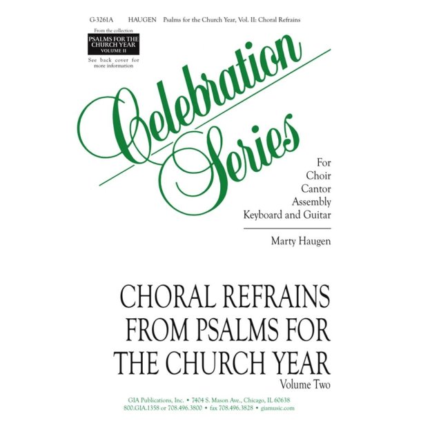 Psalms for the Church Year-Vol. 2, Choral refrains : cf. 3261