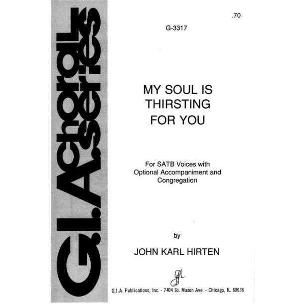 My Soul Is Thirsting for You : C Instrument